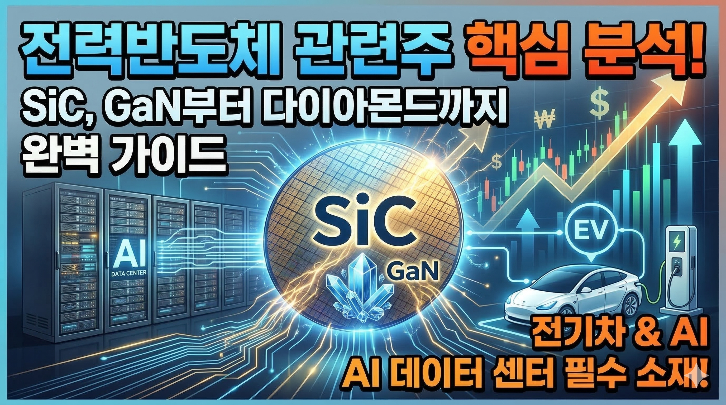 전력반도체 관련주 핵심 정리: SiC, GaN부터 다이아몬드까지 완벽 가이드