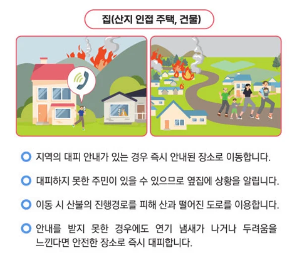실시간 산불 현황 지도 보는 방법
