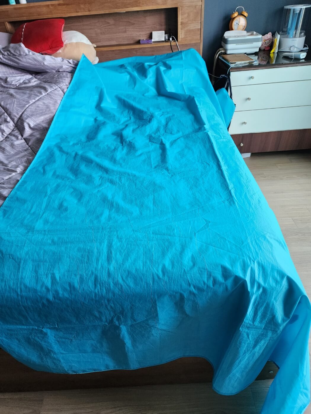 에어컨작업전 보양작업5