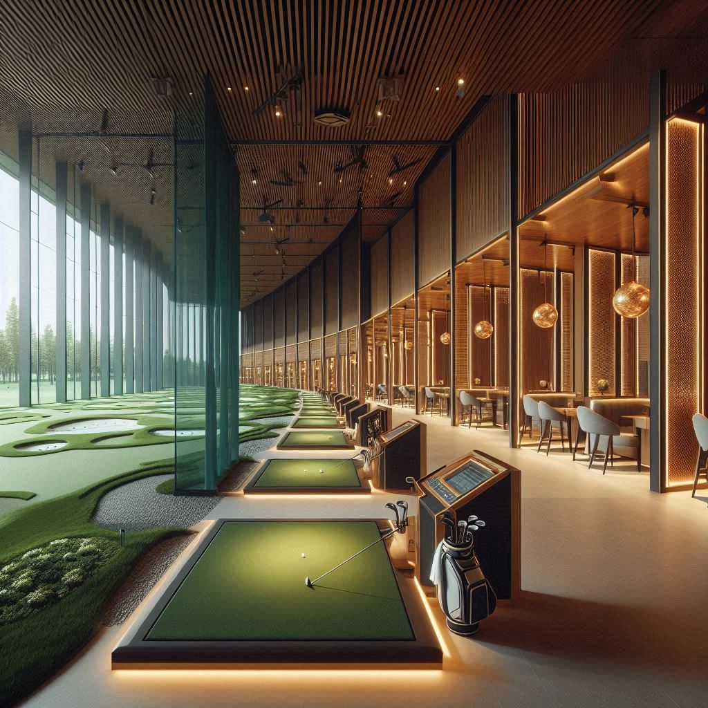 실내골프연습장 배경