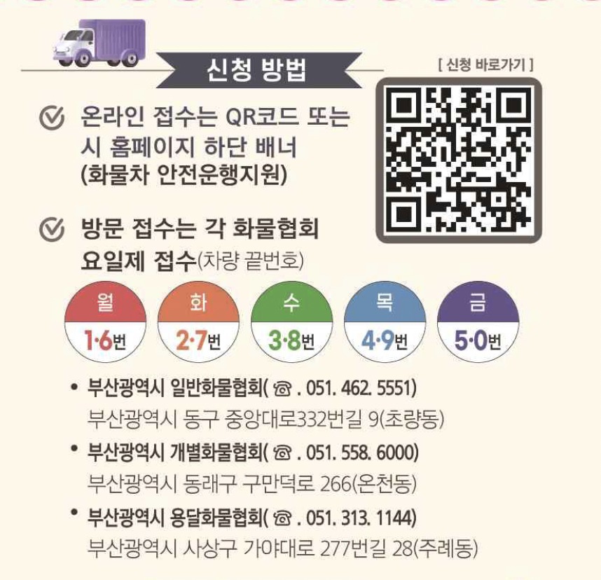 부산 화물차 마을버스 구매비 지원