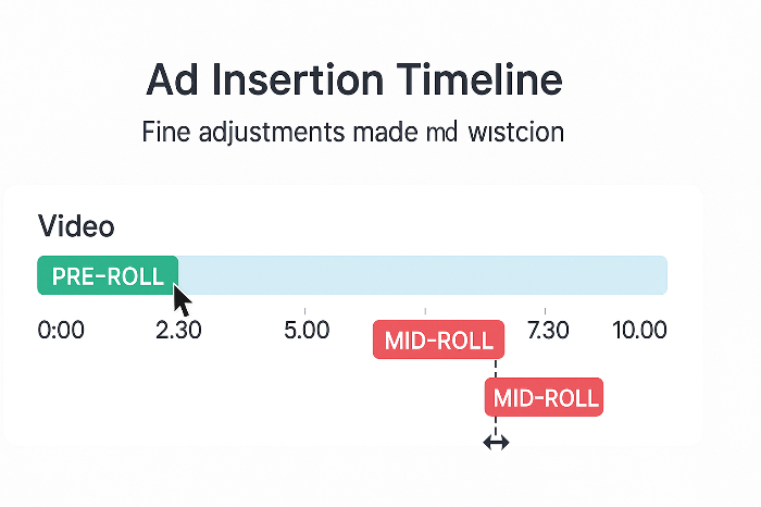 OTT 광고 타이밍 최적화 개념 그래프