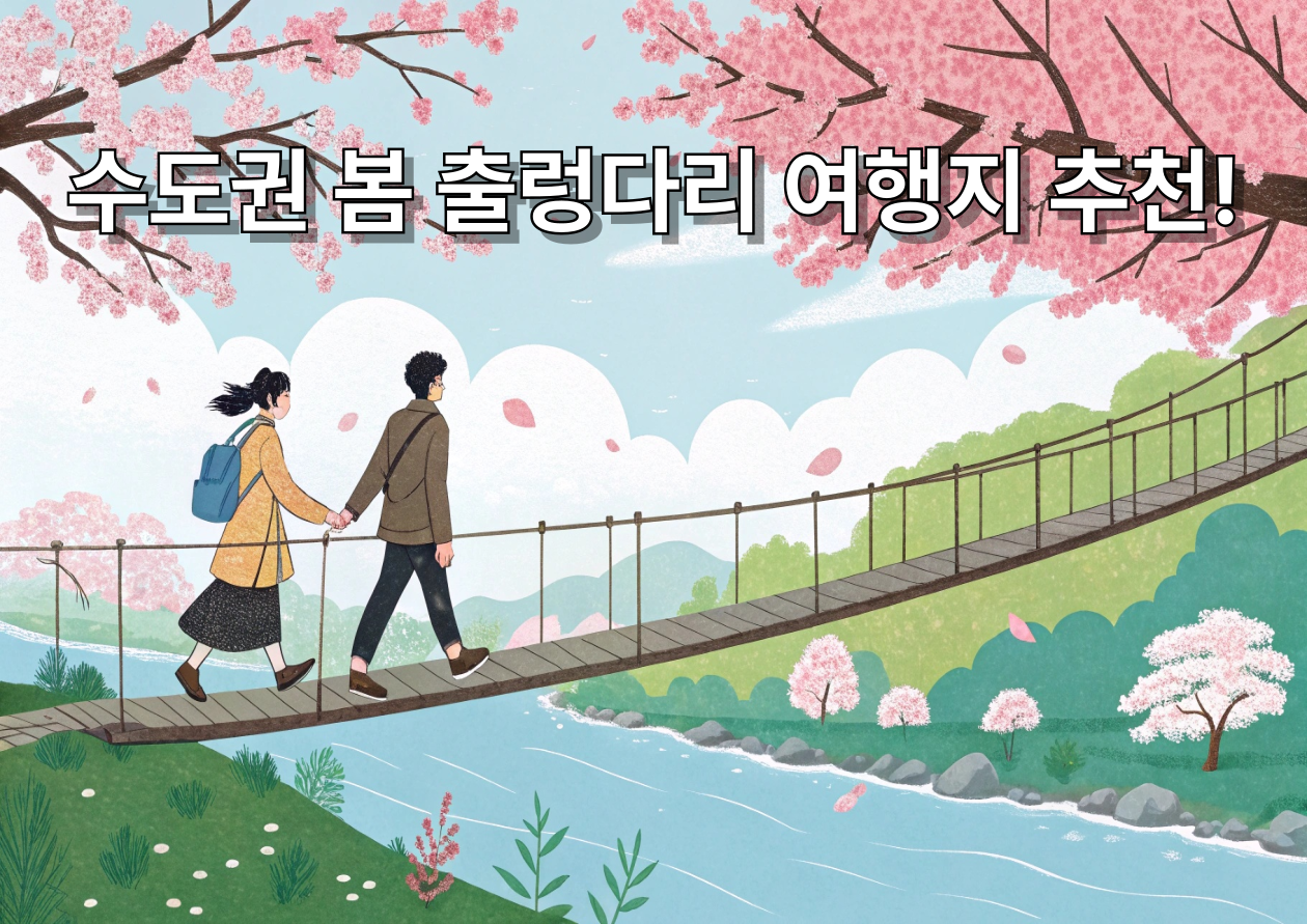 수도권 봄 출렁다리 데이트 이미지