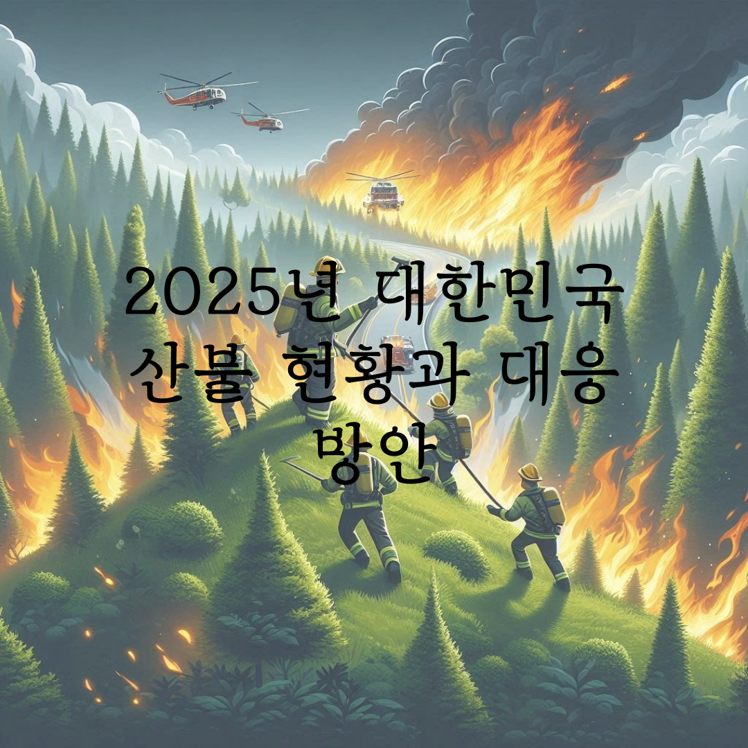 🔥 2025년 대한민국 산불 현황과 대응 방안 관련 사진