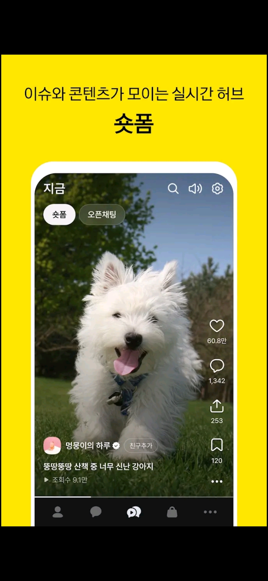카카오톡 숏폼 삭제 