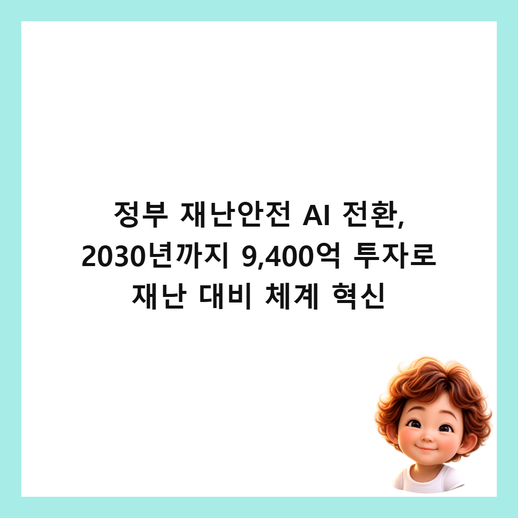 μ λΆ μ¬λμμ AI μ ν, 2030λ
κΉμ§ 9,400μ΅ ν¬μλ‘ μ¬λ λλΉ μ²΄κ³ νμ μΈλ€μΌ