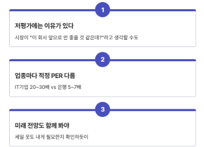 주식용어 PER 뜻