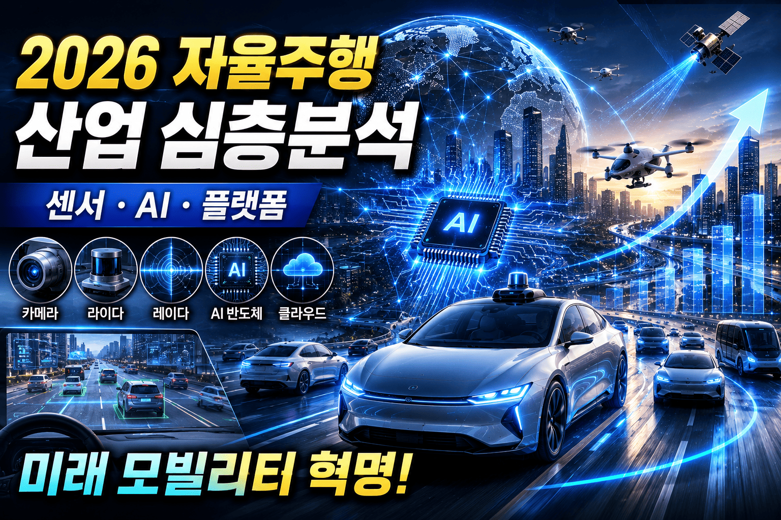 자율주행 산업 심층분석 (센서, AI, 플랫폼)