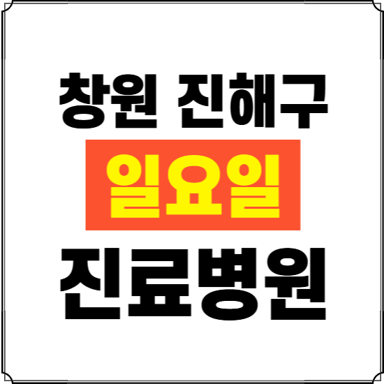 창원시 진해구 일요일 진료병원 찾기 ❘ 24시 휴일 주말 응급 야간 심야 문여는 병원