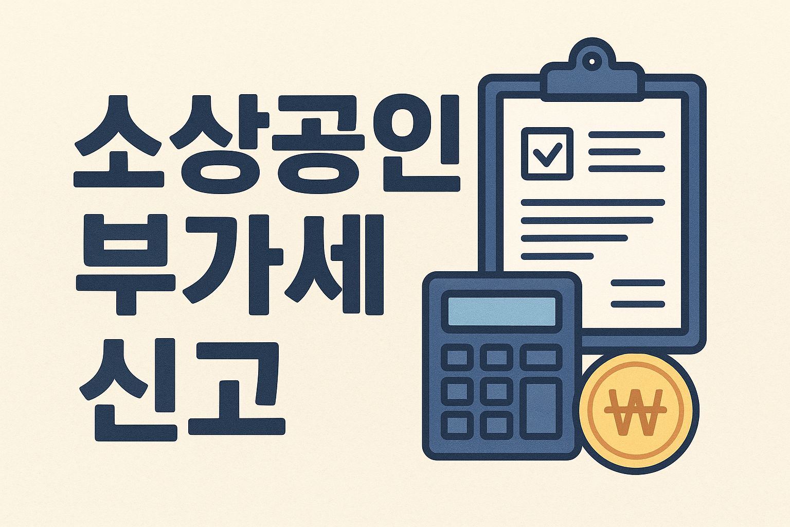 2025년 소상공인 부가세 신고, 놓치면 후회하는 핵심 정보 총정리