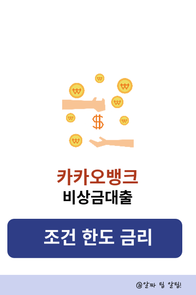 카카오뱅크 비상금대출