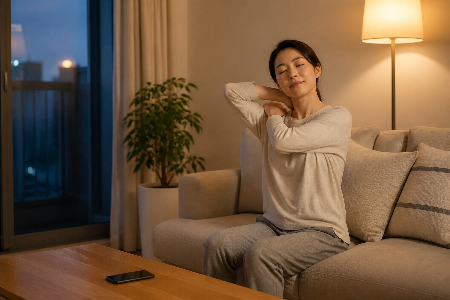 화면 없는 저녁 휴식