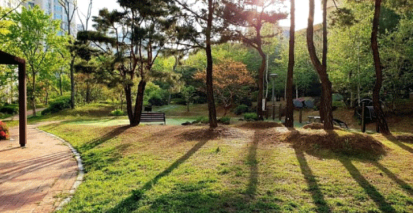 철산 래미안 자이 조경