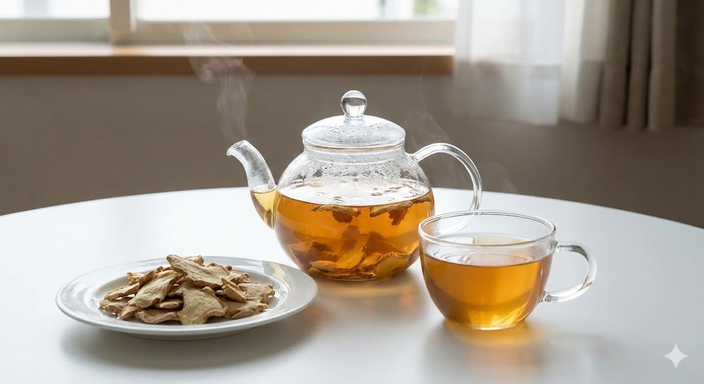 진저롤과 쇼가올 성분으로 체온을 높이고 만성 염증을 제거하며 면역력을 강화하는 천연 항생제 생강차