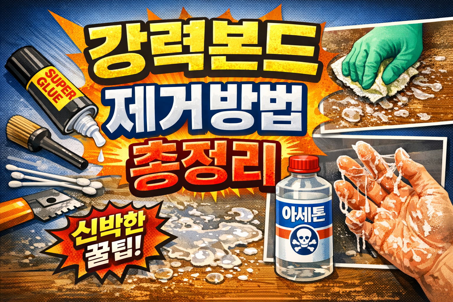 강력본드 제거방법