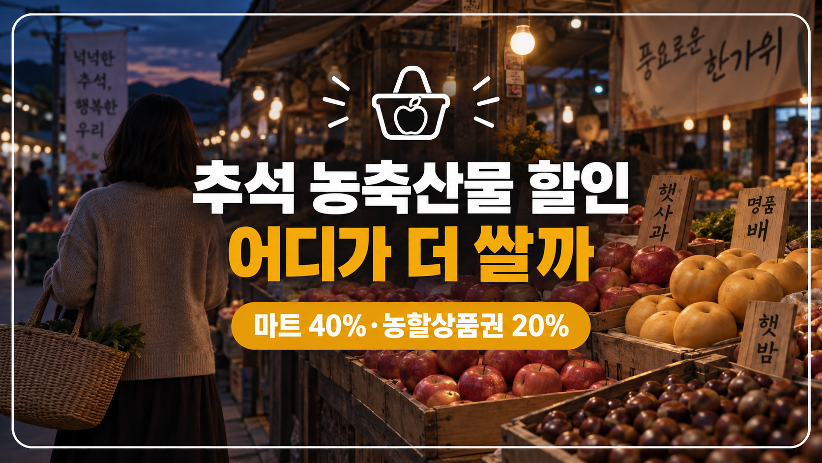 추석 농축산물 할인 대표