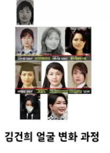 김건희 얼굴 변화 과정