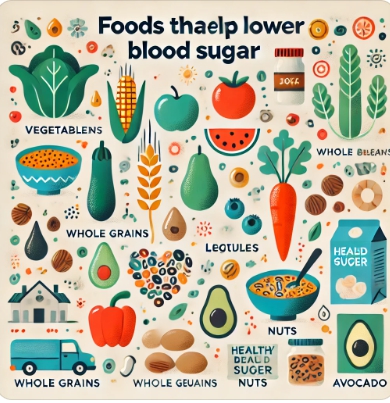 혈당 낮추는 데 도움이 되는 음식들