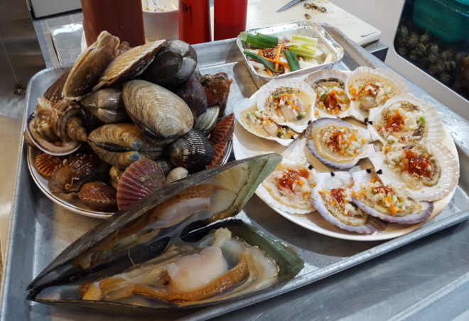 조개구이 모듬 사진