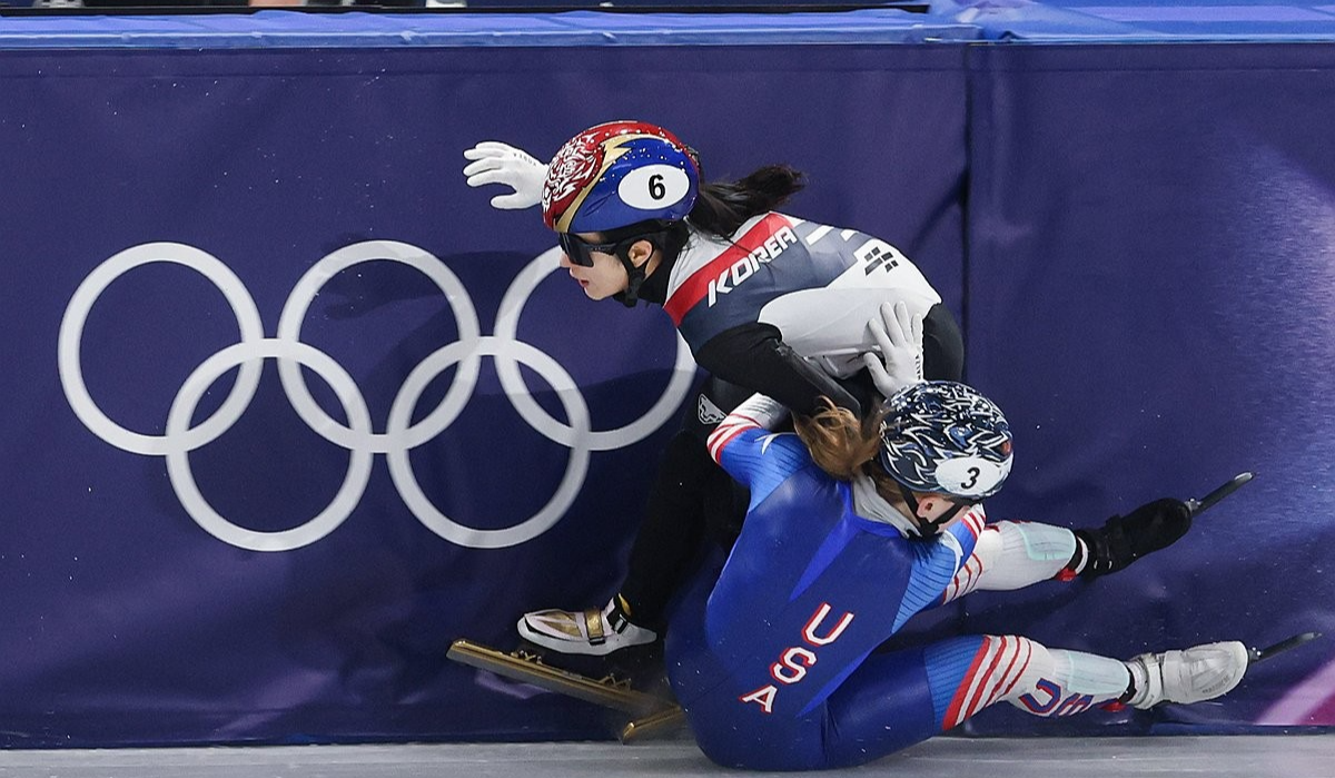 김길리 충돌 후 판정 논란 부상