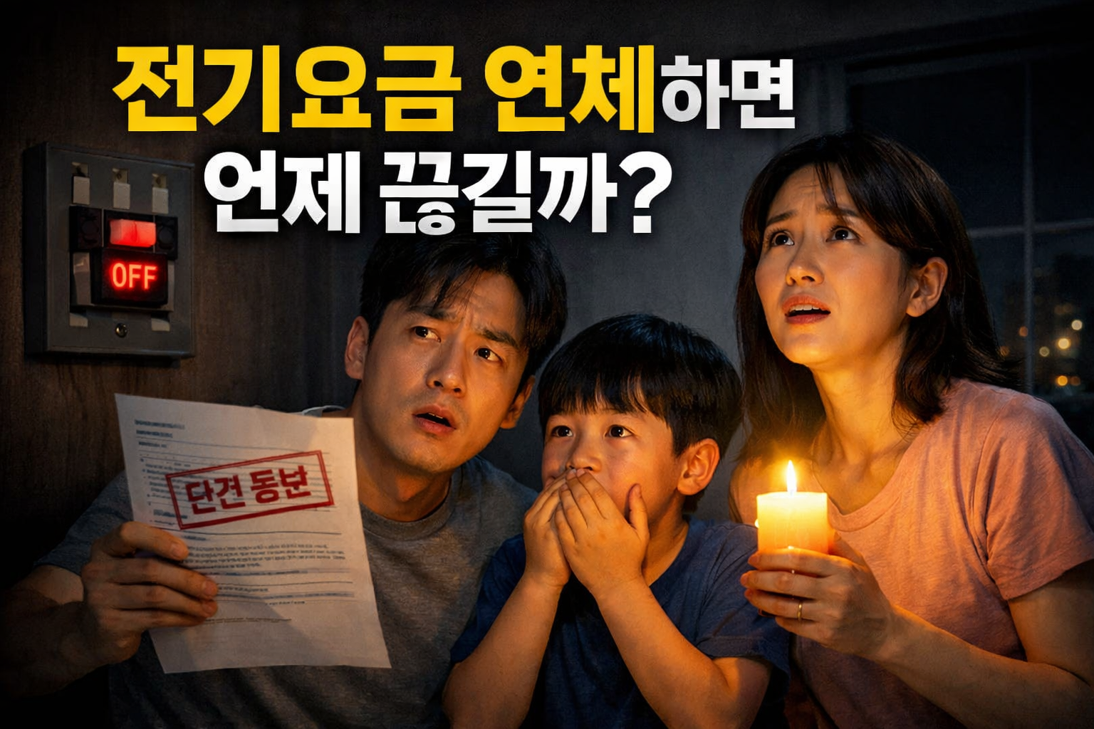 전기요금 연체하면 언제 끊길까?