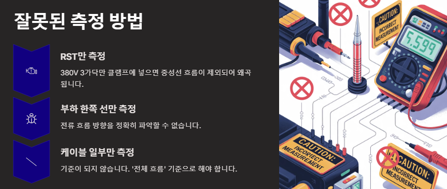 잘못된 측정 방법