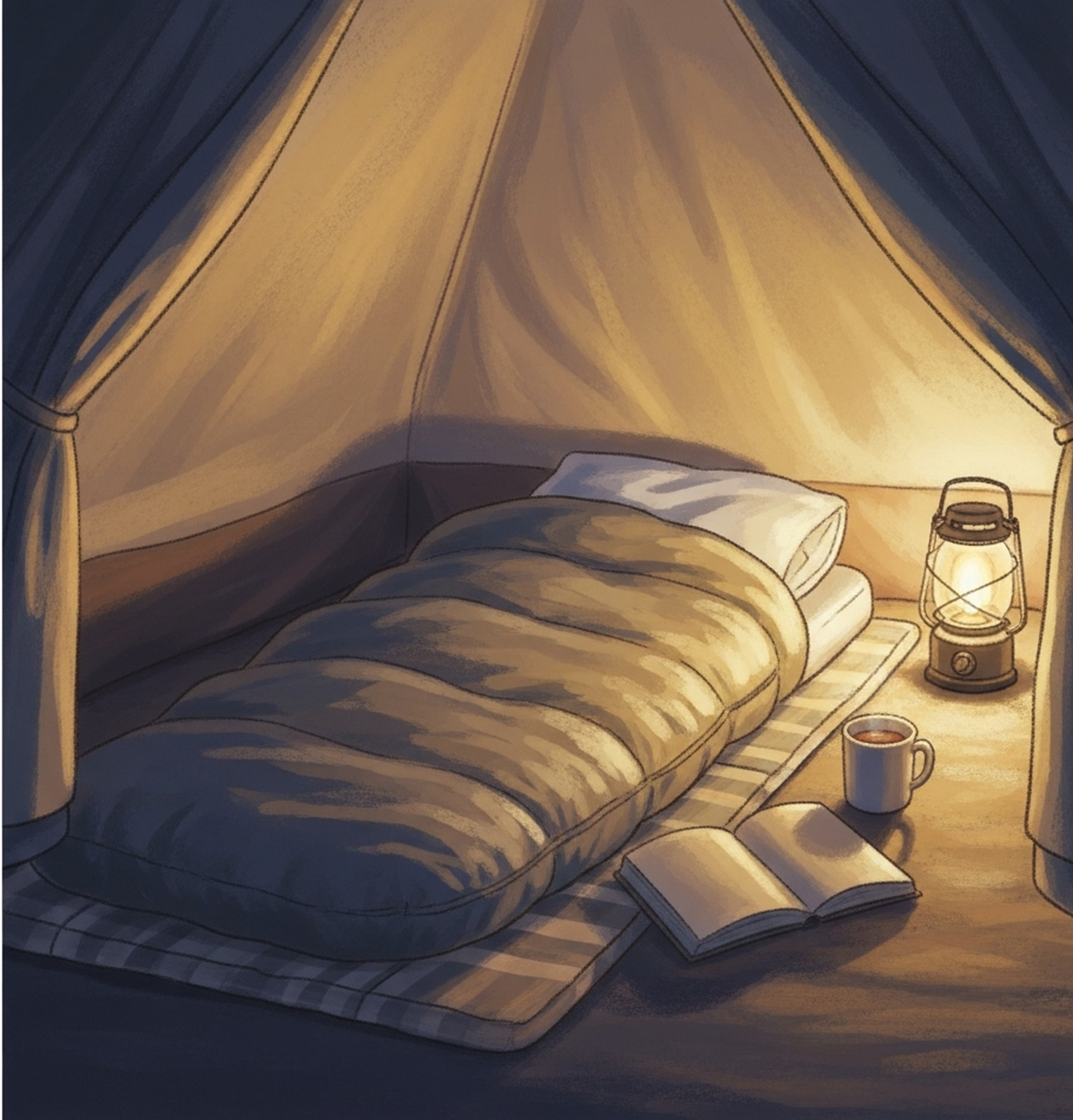 침구 공간 간접조명