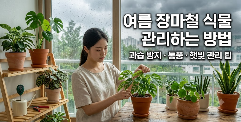 여름 장마철에 식물 관리하는 방법