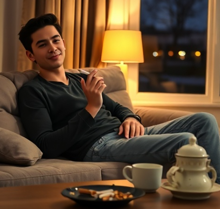 흡연 후 바로 눕지 않기