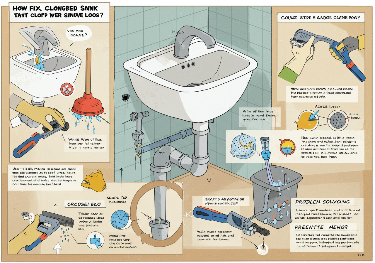 집에서 뚝딱! 세면대 막힘 해결하는 가장 확실한 방법