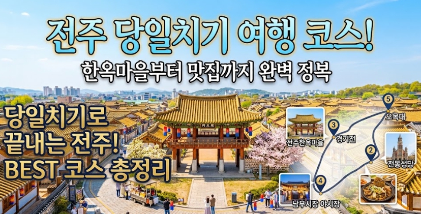 전주 당일치기 여행코스