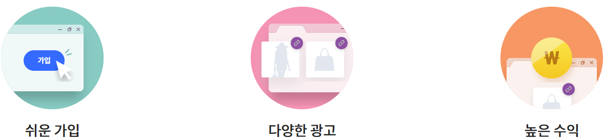쿠팡파트너스 홈페이지 자료