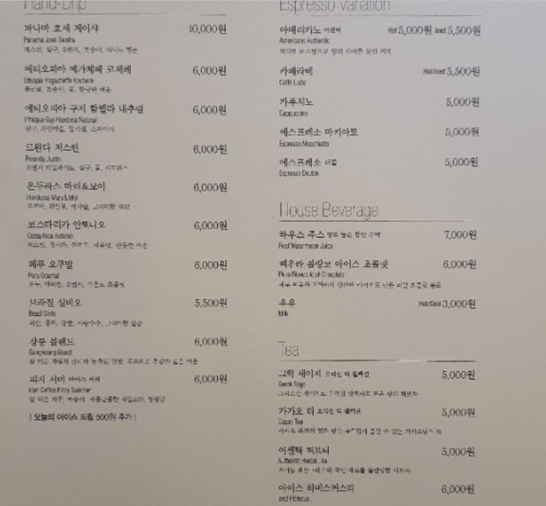 커피메뉴 