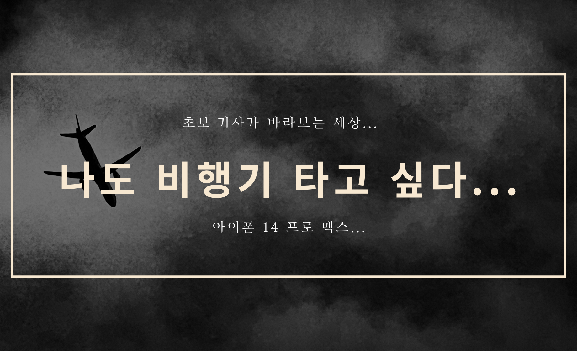 비행기 타고 싶다...