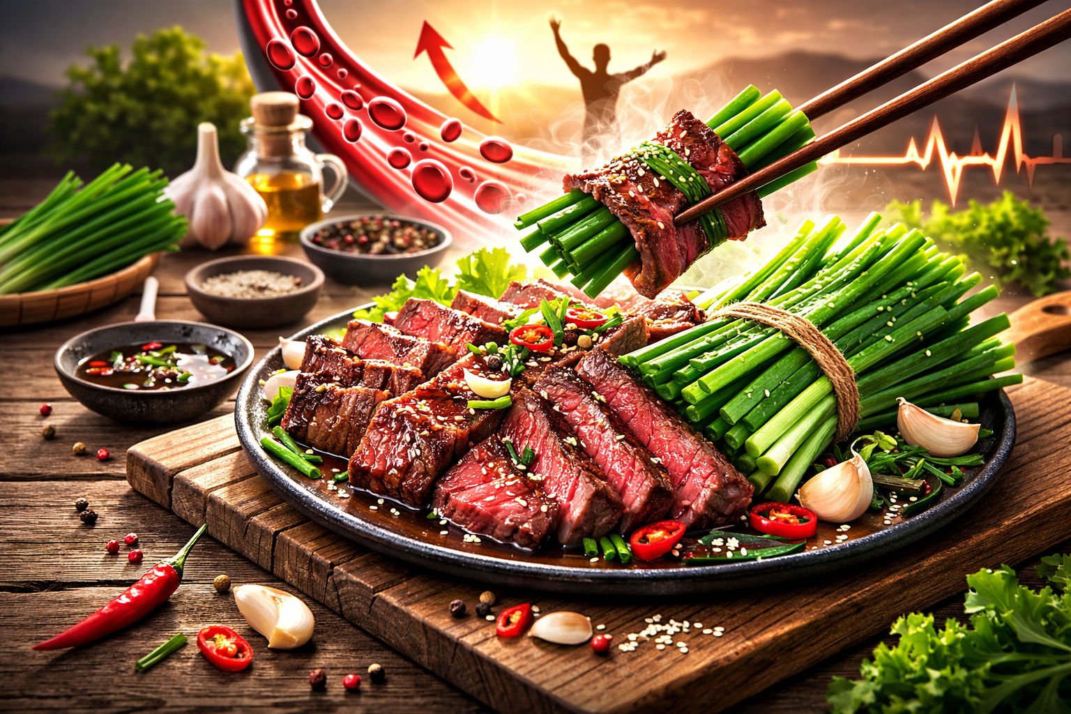 소고기와 부추 궁합