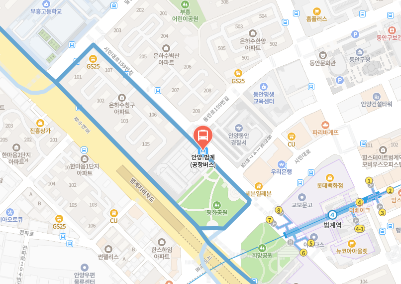정류장 위치 사진