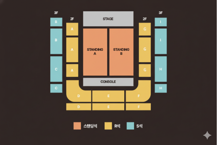 KBS 아레나 좌석 배치도