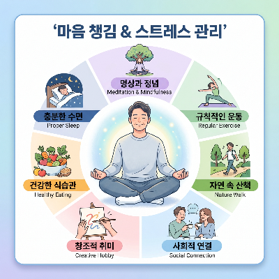 2026년 중년기 스트레스 해소법 7가지 &amp;#124; 마음 건강 관리 핵심 방법