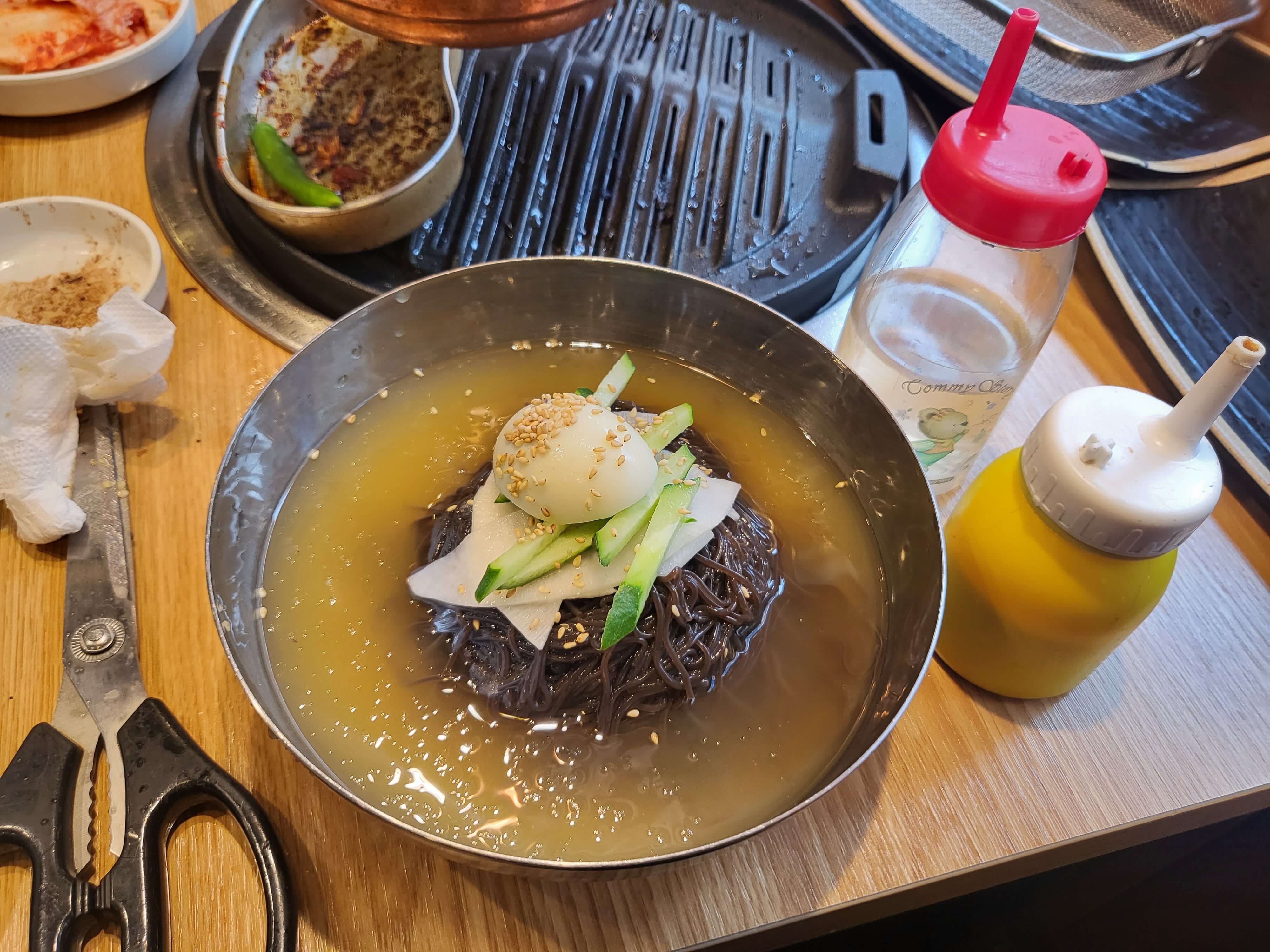 수원 권선구 명가일품화로구이 물냉면