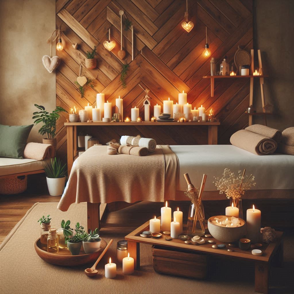 피부,체형관리 샵 배경