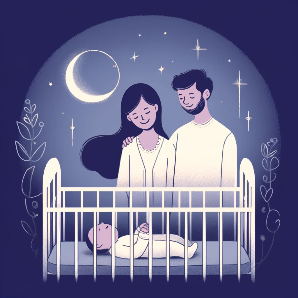 엄마 아빠 서로 응원하고 있는 모습