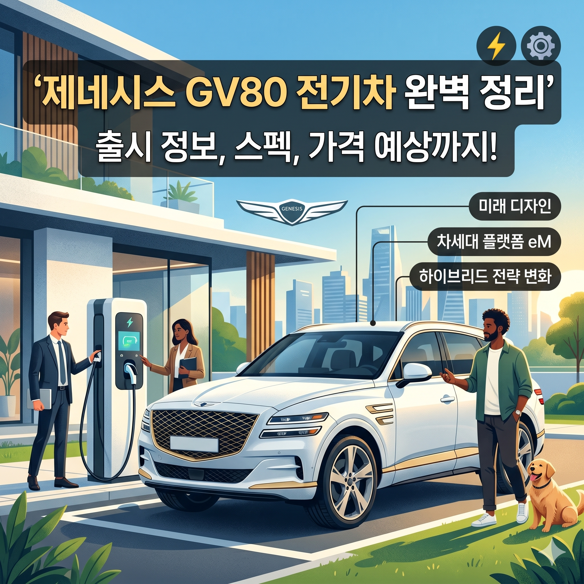 제네시스 GV80 전기차 출시 정보와 전동화 비전 완벽 정리