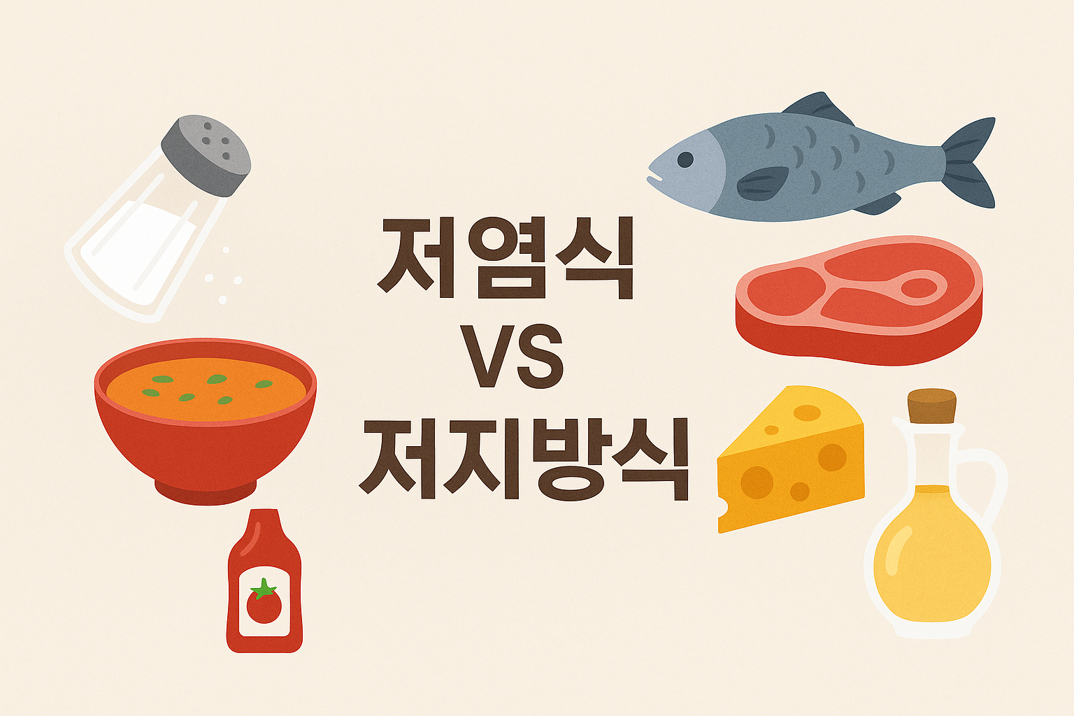 "저염 VS 저지방 위염식단"에 대한 이미지입니다.