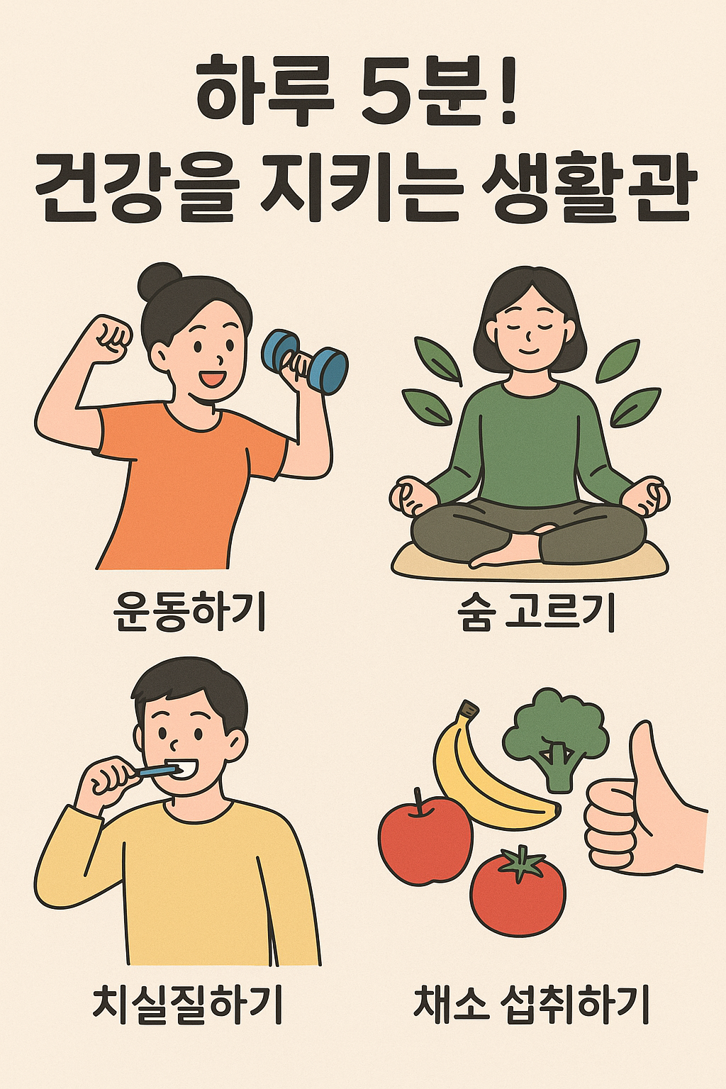 하루 5분! 건강을 지키는 생활 습관
