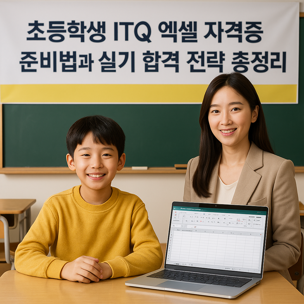 초등학생 ITQ 엑셀 자격증 준비법과 실기 합격 전략 총정리