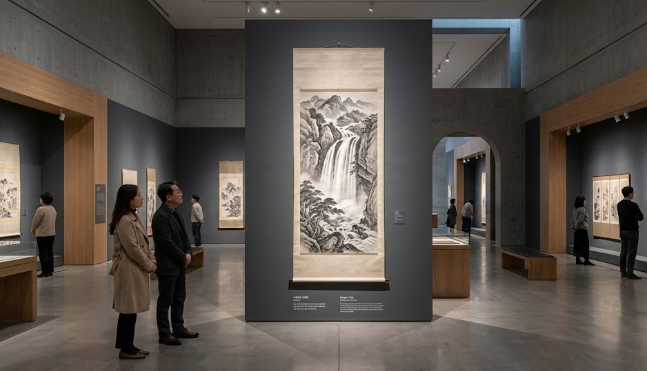 국립중앙박물관 서화실 재개관! 겸재 정선 '박연폭포' 실물 영접 가이드 (예약 없이 무료?)