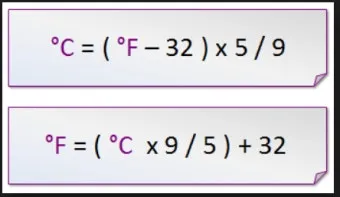 섭씨와 화씨의 차이 온도 계산 변환 영어로 기호 절대온도 비교 자료_9