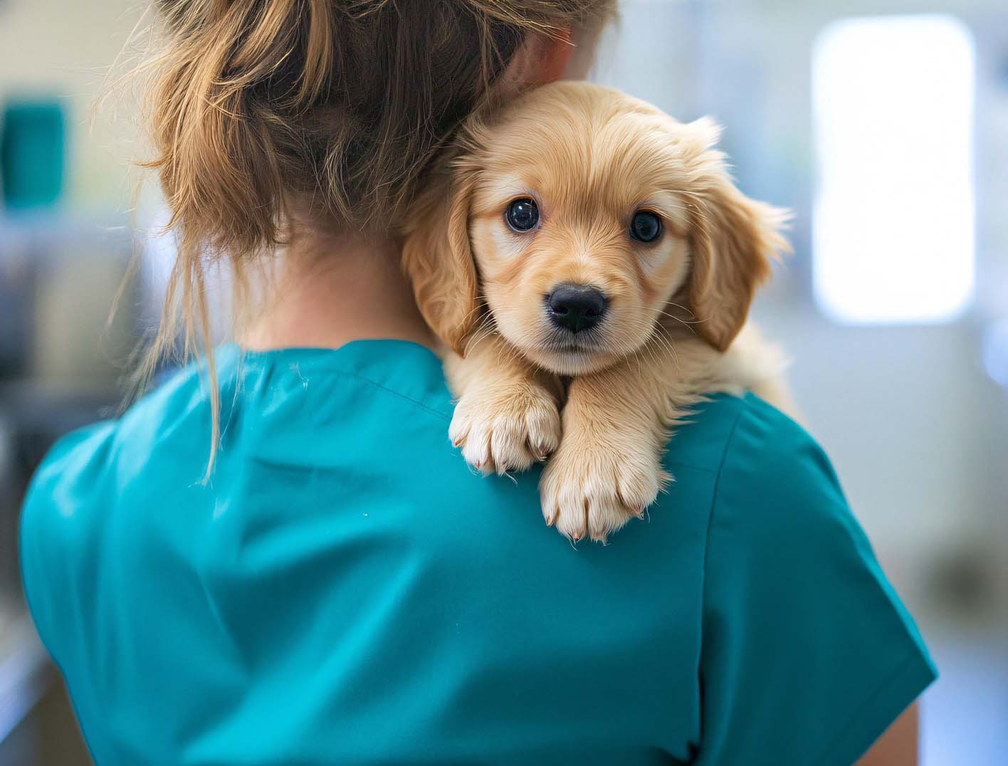 진료받는 강아지 관련 사진