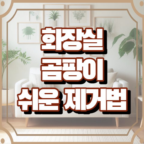 화장실 곰팡이 제거 방법 5가지