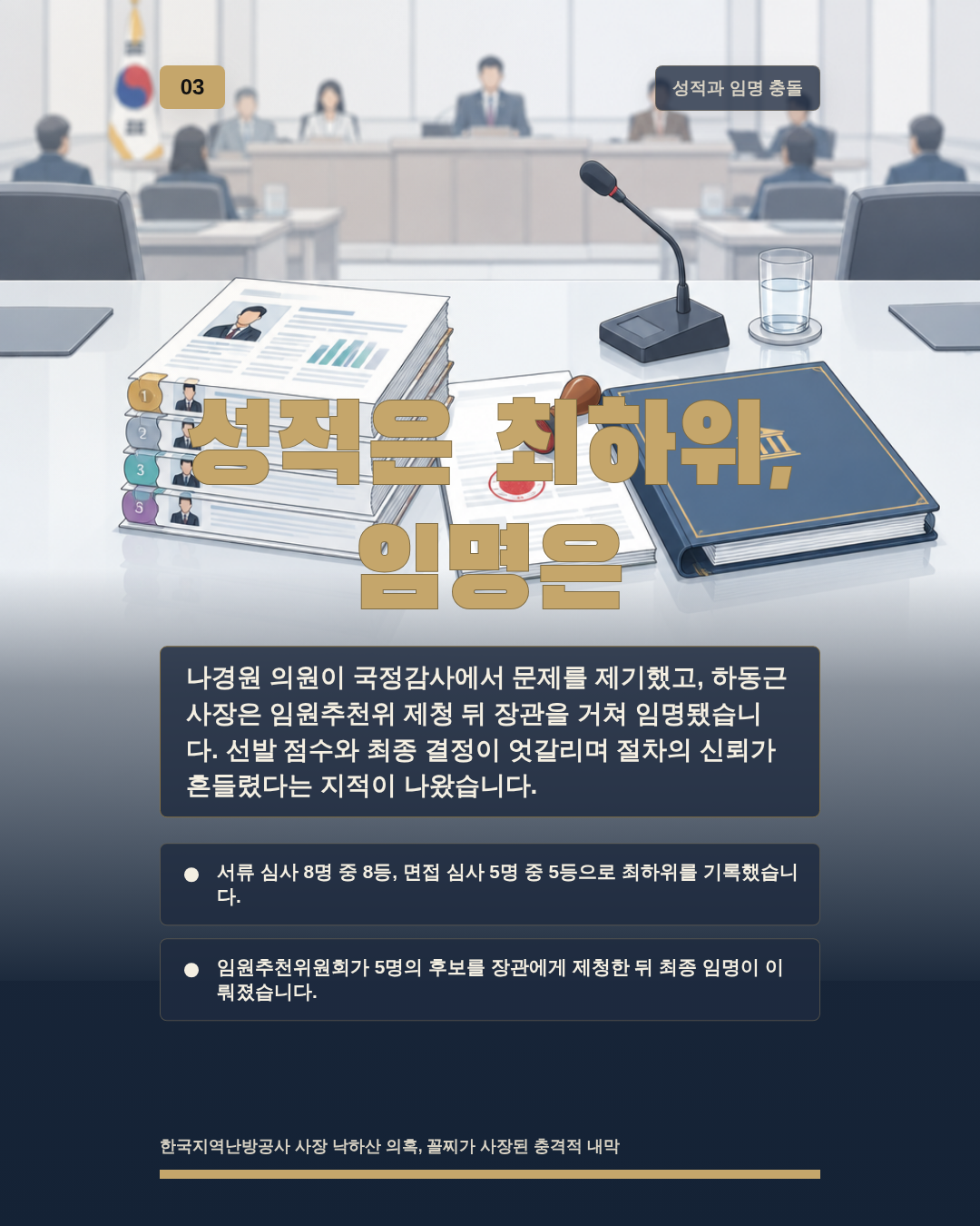 성적은 최하위, 임명은